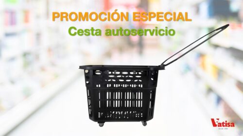 Cesta de plástico con ruedas para autoservicio (9+1 GRATIS) - Imagen 20