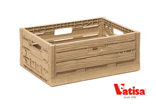 Cajas plegables efecto madera varias medidas