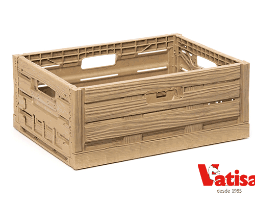 Cajas plegables efecto madera varias medidas