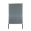 Caballete de aluminio doble cara frontal