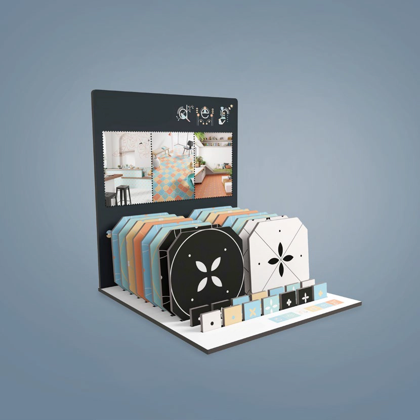 Expositor para muestras personalizado