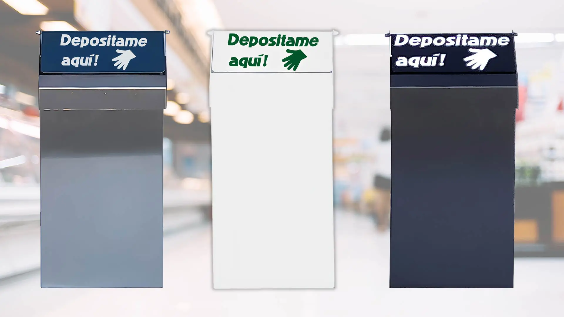 Papeleras para guantes desechables