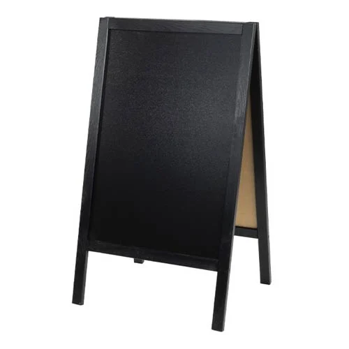 Pizarra de madera negra tipo caballete