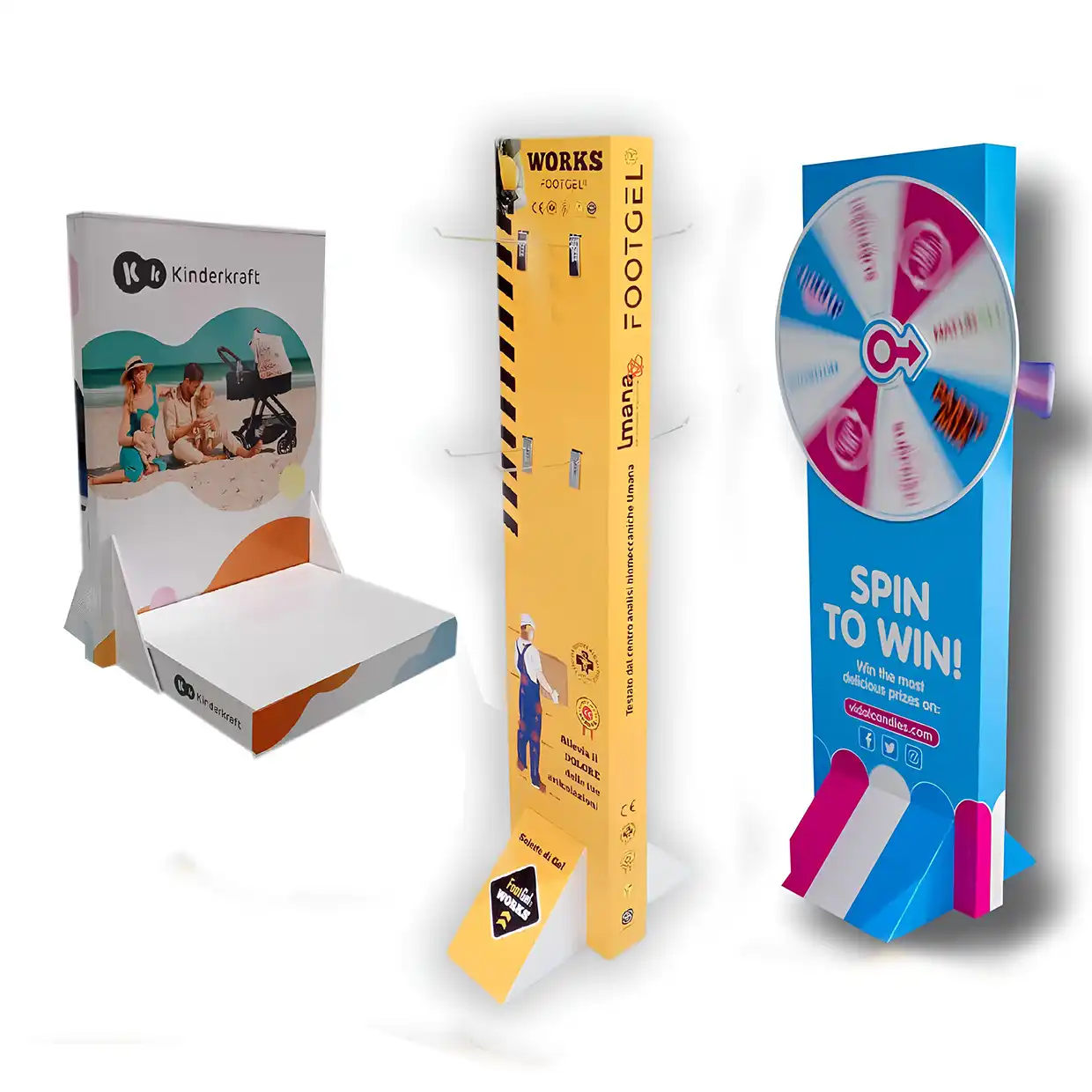 PLV comunicación visual con cartón