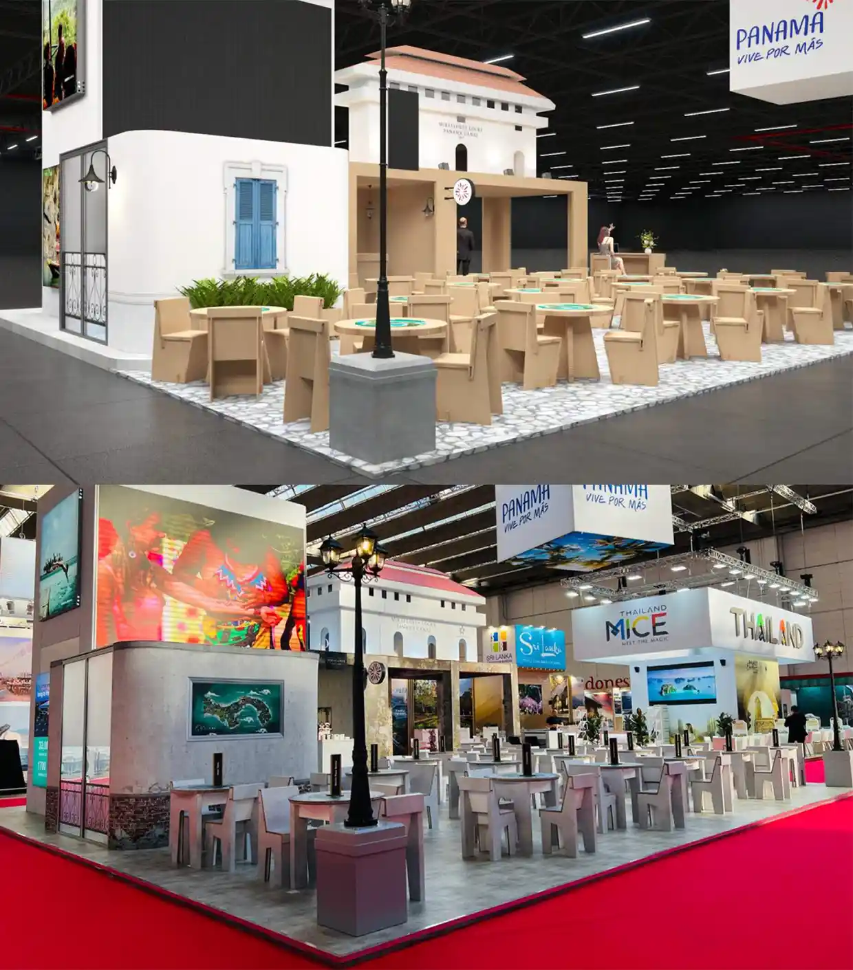 Del render a la realidad en el diseño de stands sostenibles