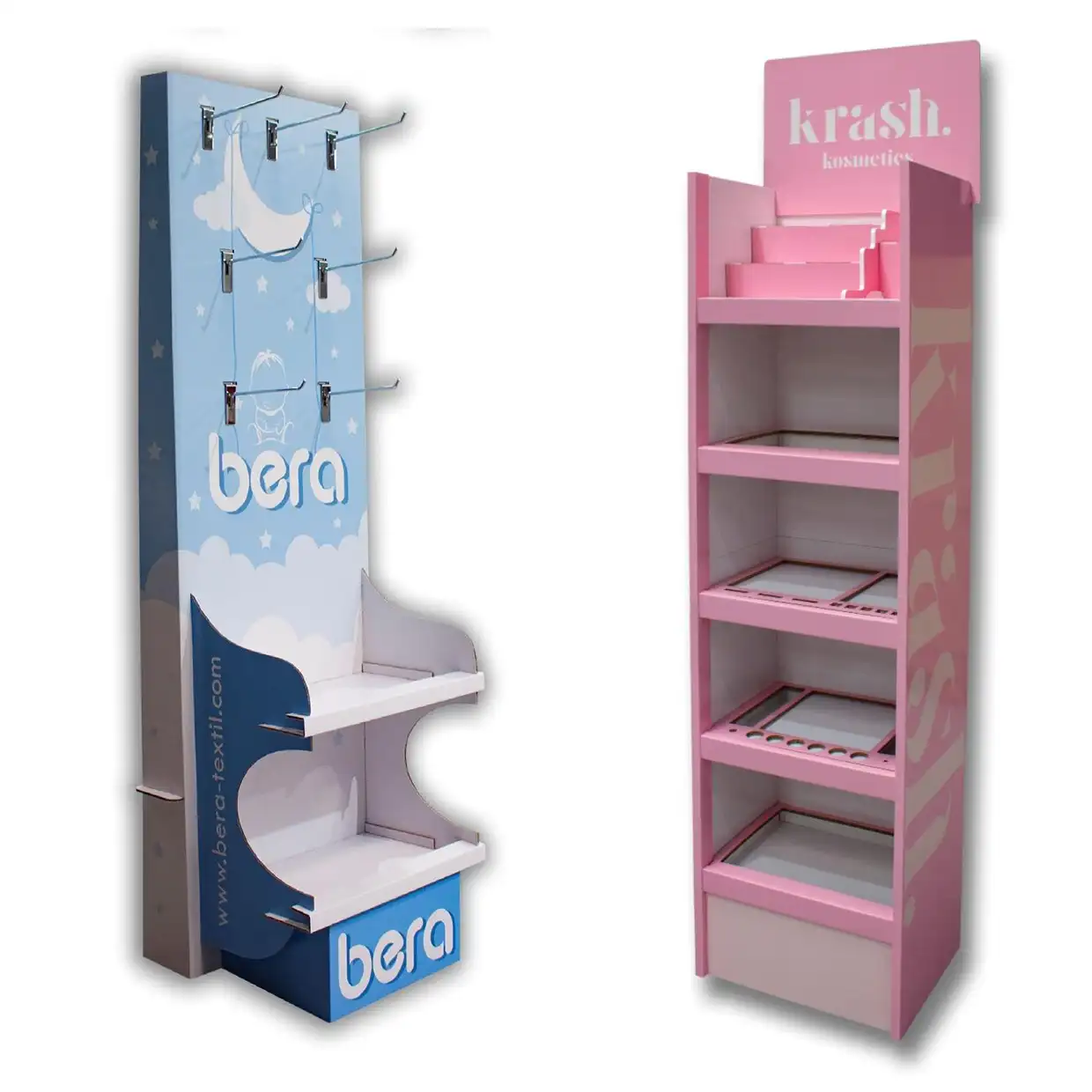 Expositores resistentes reciclables